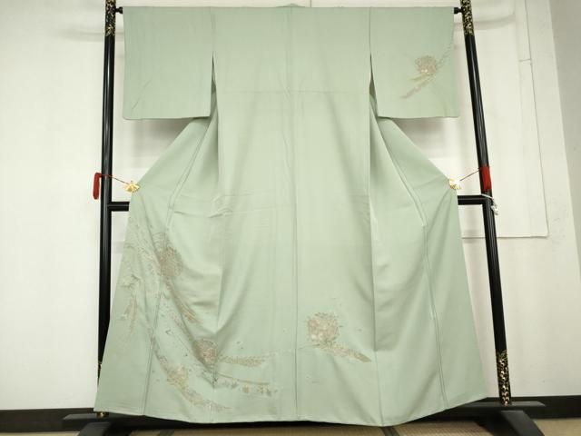 平和屋着物●中国三大刺繍　汕頭刺繍　スワトウ刺繍　相良刺繍　訪問着　鬘帯花文　さが美扱い　正絹　逸品　AABN0574cs