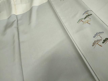 平和屋着物●訪問着　作家物　風景梅松文　暈し染め　正絹　逸品　AABN0578cs