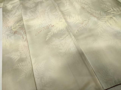平和屋着物●上質な小紋　地紋起こし　枝葉文　暈し染め　正絹　逸品　AABN0582cs