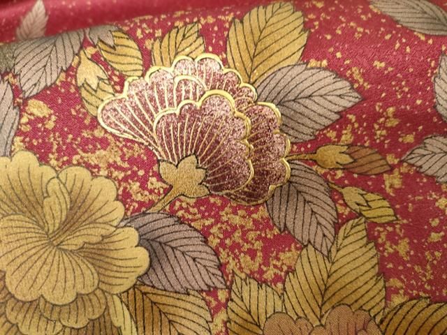 平和屋着物●TOKI志すい キモノモードオリジナルブランド　訪問着　草花文　暈し染め　金彩　正絹　逸品　AABN0583cs