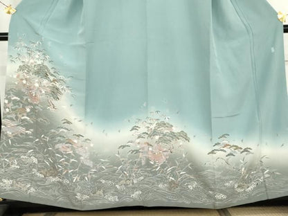 平和屋着物●豪華色留袖　作家物　立波風景文　暈し染め　正絹　逸品　AABN0591cs