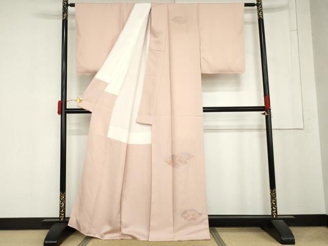 平和屋着物●中国三大刺繍　汕頭刺繍　スワトウ刺繍　総刺繍　訪問着　草花文　正絹　逸品　未使用　AABN0594cs