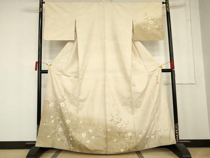 平和屋着物●本場大島紬　染大島　訪問着　作家物　彩の華　正絹　逸品　AABN0598cs