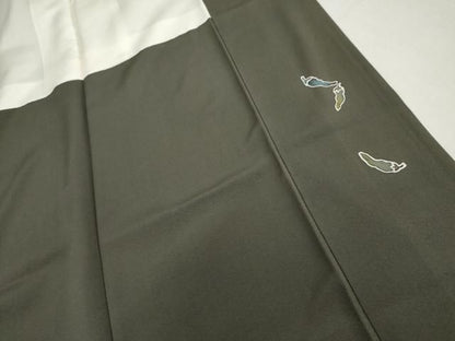 平和屋着物●染色作家　青野保夫　小紋　ろうけつ染　成り物　正絹　逸品　AABN0599cs
