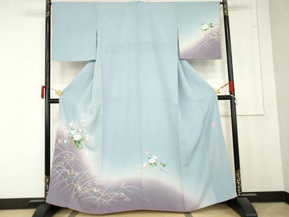 平和屋着物●訪問着　作家物　花篭文　暈し染め　正絹　逸品　AABN0600cs