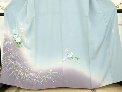 平和屋着物●訪問着　作家物　花篭文　暈し染め　正絹　逸品　AABN0600cs