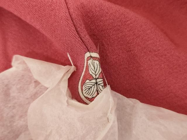 平和屋着物●上質な色無地　薔薇色　正絹　逸品　AABN0609cs