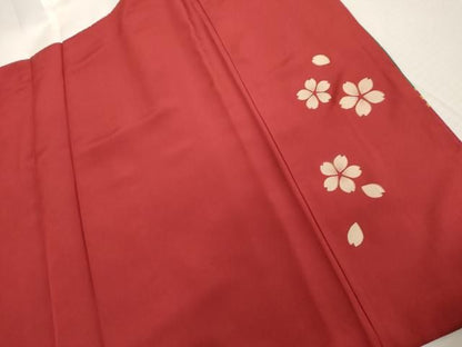 平和屋着物●豪華振袖　飛鶴桜松文　暈し染め　金彩　やまと誂製　正絹　逸品　AABN0614cs