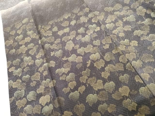 平和屋着物●訪問着　総絞り　蔦の葉文　暈し染め　金糸　金彩　正絹　逸品　AABN0617cs