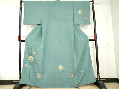 平和屋着物●訪問着　玩具動物文　金彩　正絹　逸品　AABN0631cs
