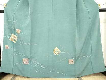 平和屋着物●訪問着　玩具動物文　金彩　正絹　逸品　AABN0631cs