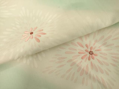 平和屋着物●訪問着　刺繍　花菱文　暈し染め　正絹　逸品　AABN0633cs