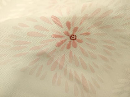 平和屋着物●訪問着　刺繍　花菱文　暈し染め　正絹　逸品　AABN0633cs