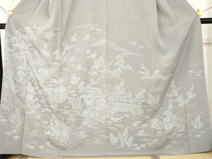 平和屋着物●訪問着　風景文　正絹　逸品　AABN0653cs