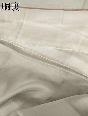平和屋着物●訪問着　松竹梅文　暈し染め　金彩　正絹　逸品　AABN0689cs