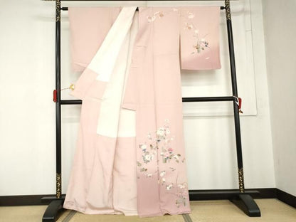 平和屋着物●訪問着　友禅　飾花文　暈し染め　正絹　逸品　未使用　AABN0699cs