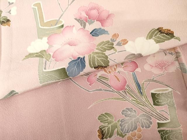 平和屋着物●訪問着　友禅　飾花文　暈し染め　正絹　逸品　未使用　AABN0699cs