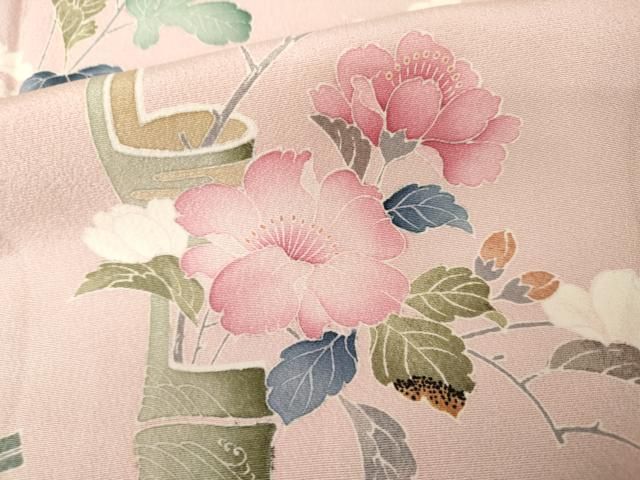 平和屋着物●訪問着　友禅　飾花文　暈し染め　正絹　逸品　未使用　AABN0699cs