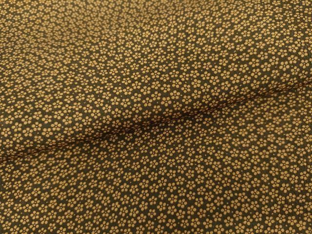 平和屋着物●染色作家　斉藤三才　江戸小紋　小花柄　正絹　逸品　AABN0714cs