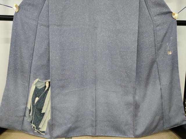 平和屋着物●訪問着　作家物　女人文　雪持ち　さが美扱い　正絹　逸品　AABN0745ck