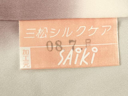 平和屋着物●江戸小紋　角通し　正絹　逸品　AABN0750ck