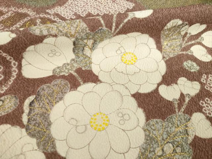 平和屋着物●京友禅の第一人者　松井青々　訪問着　辻が花　道長花文　正絹　逸品　AABN0752ck