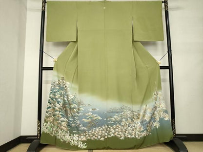 平和屋着物●豪華色留袖　作家物　遠山松文　金銀彩　正絹　逸品　AABN0773ck
