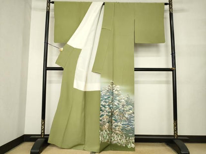 平和屋着物●豪華色留袖　作家物　遠山松文　金銀彩　正絹　逸品　AABN0773ck
