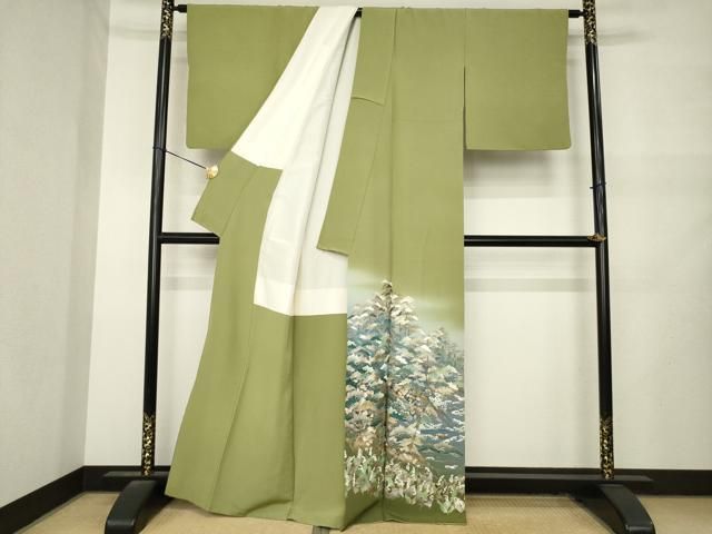平和屋着物●豪華色留袖　作家物　遠山松文　金銀彩　正絹　逸品　AABN0773ck