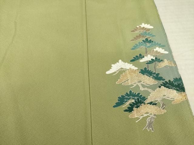 平和屋着物●豪華色留袖　作家物　遠山松文　金銀彩　正絹　逸品　AABN0773ck