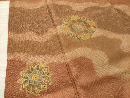 平和屋着物●中国三大刺繍　汕頭刺繍　スワトウ刺繍　総刺繍　訪問着　絞り　道長花文　正絹　逸品　AABN0776ck