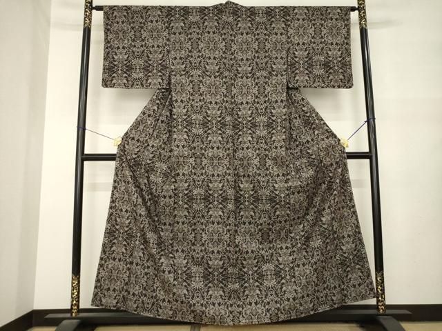 平和屋着物●本場大島紬　7マルキ　飾花文　正絹　逸品　未使用　AABN0792ck