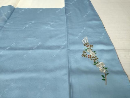 平和屋着物●螺鈿作家　甲斐泰造　訪問着　螺鈿　花丸文　暈し染め　金銀彩　正絹　逸品　AABN0803ck