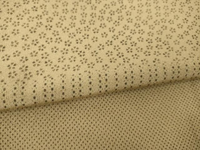 平和屋着物●上質な小紋　作家物　横段文　正絹　逸品　AABN0808ck