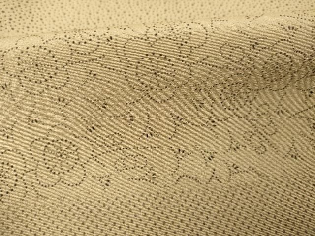 平和屋着物●上質な小紋　作家物　横段文　正絹　逸品　AABN0808ck