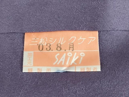 平和屋着物●越後十日町の一流染匠　桐屋・翠山工房　徳永憲峯　訪問着　辻が花　絞り　舞花文　暈し染め　金彩　正絹　逸品　AABN0825ck