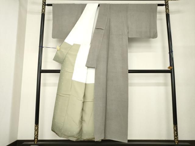 平和屋着物●小紋師　藍田正雄　江戸小紋　小花文　正絹　逸品　AABN0826ck