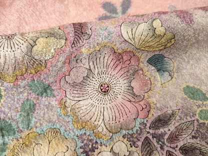 平和屋着物●豪華振袖　辻が花　舞花文　暈し染め　金銀彩　正絹　逸品　AABN0831ck