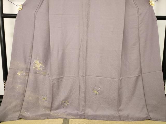 平和屋着物●訪問着　刺繍　花車文　金銀糸　さが美扱い　ロング丈　正絹　逸品　未使用　AABN0839ck