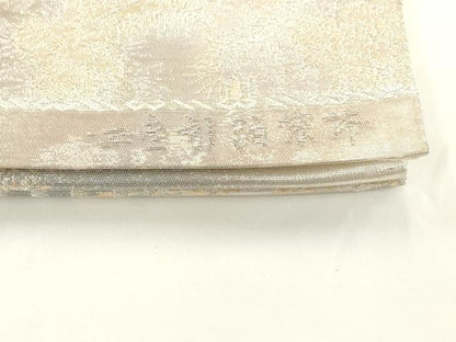 平和屋着物◎六通柄袋帯　京洛錦　風景文　二重引箔　正絹　逸品　AABN0886ps