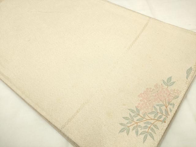 平和屋着物◎綴れ　太鼓柄袋帯　飾花文　金糸　正絹　逸品　AABN0934ps
