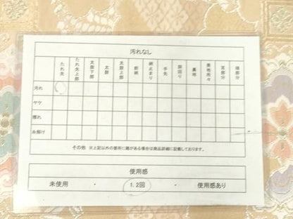 平和屋着物◎六通柄袋帯　唐織　蜀江花鳥文　金銀糸　正絹　逸品　AABN0953ps