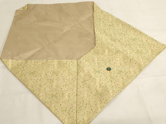 平和屋本店▼大衣用袱紗　法衣・袈裟袋　敷松葉　金糸　松本屋謹製　箱付き　寺院　仏具　仏教　僧侶　神職　装束　AABN1107ja