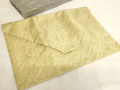 平和屋本店▼大衣用袱紗　法衣・袈裟袋　敷松葉　金糸　松本屋謹製　箱付き　寺院　仏具　仏教　僧侶　神職　装束　AABN1108ja
