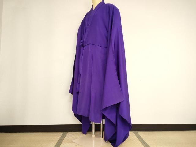 平和屋本店▼法衣　色衣　菖蒲色地　寺院　仏具　仏教　僧侶　神職　装束　AABN1119ja