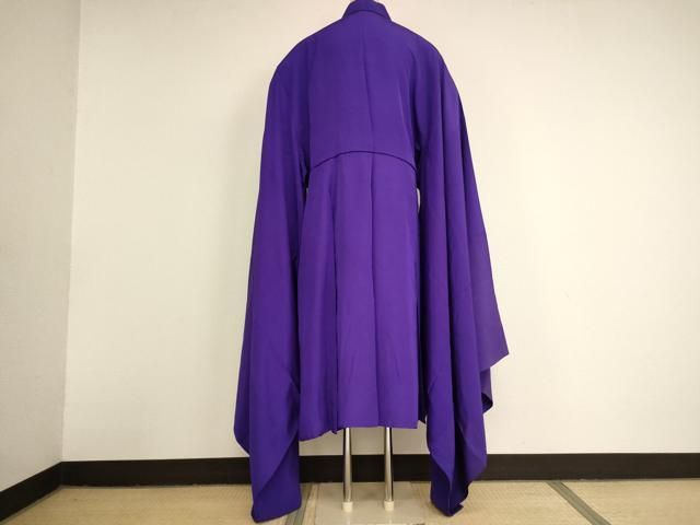 平和屋本店▼法衣　色衣　菖蒲色地　寺院　仏具　仏教　僧侶　神職　装束　AABN1119ja