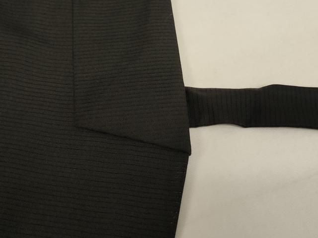 平和屋本店▼夏物　法衣　道服　直綴　絽　黒地　みそのや謹製　寺院　仏具　仏教　僧侶　神職　装束　AABN1132ja