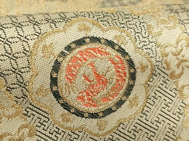平和屋本店▼法衣・袈裟袋　金襴　亀甲文　鳳凰　龍　寺院　仏具　仏教　僧侶　神職　装束　AABN1184ja
