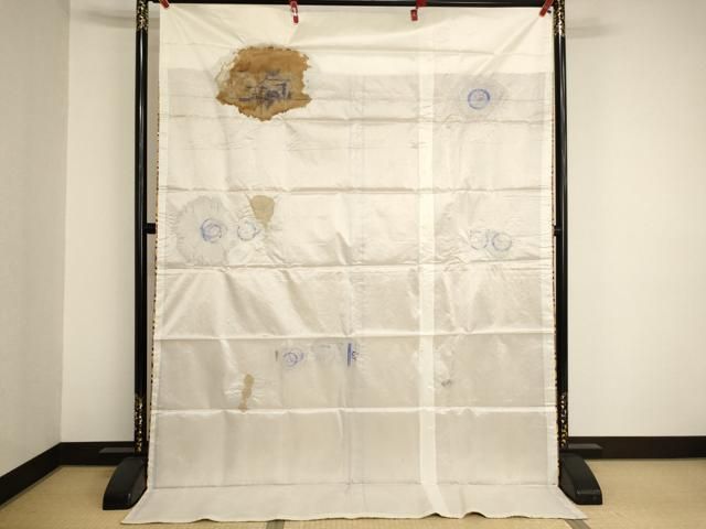 平和屋本店▼打敷　内敷　大判　金襴　菊　法衣　寺院　仏具　仏教　僧侶　神職　装束　AABN1192ja