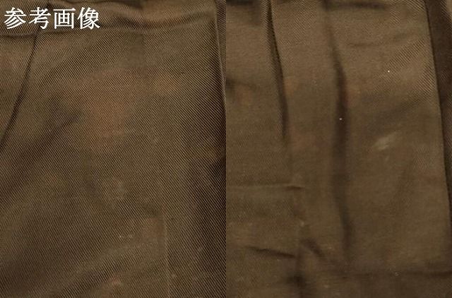 平和屋本店▼男性　行灯袴　黒鳶色地　水谷法衣店謹製　たとう紙付き　法衣　寺院　仏具　仏教　僧侶　神職　装束　AABN1199ja